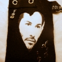 a " Zenész" , Fekete filcből készült Iphon tartó, Keanu Reev...