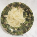 Borostyános fa tányér, Otthon, lakberendezés, Dekoráció, Dísz, Festett tárgyak, Decoupage, szalvétatechnika, A fa tányérat akrilfestékkel,  szalvétával és repesztett antikolással tettem egyedivé és különlegess..., Meska