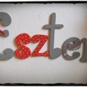 Szürke - piros Eszter betűk - névtábla , Baba-mama-gyerek, Dekoráció, Otthon, lakberendezés, Gyerekszoba, Famegmunkálás, Személyre szóló deoráció!

Rétegelt lemezből (6mm-es) készített betűk, vágva, csiszolva, kezelve, eg..., Meska