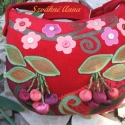 TŰZPIROS, HÁROMDIMENZIÓS CSERESZNYÉS TÁSKA..... RENDELHETŐ (5) !!!, Táska, Képzőművészet , Textil, Patchwork, foltvarrás, Varrás, TŰZPIROS, HÁROMDIMENZIÓS CSERESZNYÉS TÁSKA....  RENDELHETŐ !!!!
+1 db Ajándék kitűzővel !!!!! 
Egy k..., Meska