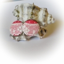 Gombékszer- piros pöttyös fülbevaló, Ékszer, óra, Fülbevaló, Festészet, Egyedi kézzel készült gombékszer, fülbevaló
A gomb átmérője: 18 mm
, Meska