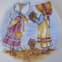 Holly Hobbie, Baba-mama-gyerek, Konyhafelszerelés, Bögre, csésze, Kerámia, 4 részes porcelán gyermek étkészlet,saját kézzel festve,kislányos mintával.
A bögrét és müzlis tálat..., Meska