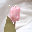 tavaszváró tulipán, Szaténból készült, tömőanyaggal töltve, apr