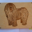 Puli, égetett kép, Dekoráció, Kép, Famegmunkálás, Rétegelt lemezre pirográf technikával égetett kép. mérete: 20x30 cm. Kétszer lakkoztam.
Nagyon szép ..., Meska
