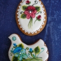 Virágos tojás madárral, Dekoráció, Dísz, Húsvéti mindenféle, Mézeskalácssütés, Festészet, 8 cm-es tojásból és 9x8 cm-es madárból álló tavaszi dísz, melyet festett virágok díszítenek.

Celofá..., Meska