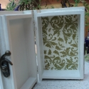Doboz esküvőre, Dekoráció, Esküvő, Decoupage, szalvétatechnika, 
Szépséges doboz esküvőre, melyben átadhatod a pénzt, ékszert, autókulcsot vagy esetleg lakáskulcsot..., Meska