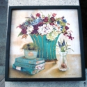 Doboz csokinak., Otthon, lakberendezés, Ékszer, óra, Tárolóeszköz, Doboz, Decoupage, szalvétatechnika, Doboz gyönyörű vázával, virággal.
A váza mintáját arany kontúrral hangsúlyoztam.
Bon-bonnak, gyöngyn..., Meska