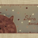 Névtábla "Sára", Ezúttal nem üvegre, hanem plexire festettem, kö...