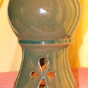Aromalámpa, olaj melegítő zöld, Szépségápolás, Baba-mama-gyerek, , Meska