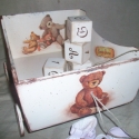 Fa kiskocsi nem csak gyerekeknek , Baba-mama-gyerek, Játék, Gyerekszoba, Baba játék, Decoupage, szalvétatechnika, Kizárólag rendelésre készítek két méretben fa kiskocsikat melyek ténylegesen gurulnak, nem csak dísz..., Meska