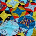 Csillagmintás vastag patchwork takaró, Otthon, lakberendezés, Lakástextil, Patchwork, foltvarrás, Termék mérete: 165cmx140cm
Anyaga 100% pamut (beavatott patchwork anyagok), közbélés vastag vlies.
F..., Meska
