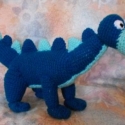 Dini a kis dinoszaurusz - horgolt játék RENDELÉSRE, Játék, Baba-mama-gyerek, Játékfigura, Baba-és bábkészítés, Horgolás, Elkészült Dini a kis dinoszaurusz.
Puha akril fonálból, horgolással készítettem, saját ötlet  és min..., Meska