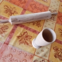 sodrófa-kupa, Konyhafelszerelés, Otthon, lakberendezés, Famegmunkálás, Mindenmás, A frissensült párnak;
Ha a férj sűrűn emelgetné a kupát, használja a nej a sodrófát.

Fakupa:
Tömbös..., Meska