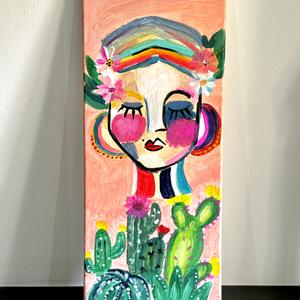 Spanyol asszony acryl festmény, Művészet, Festmény, Akril, Festészet, Acryl festmény
Spanyol asszony kaktuszokkal
20x50 cm, MESKA