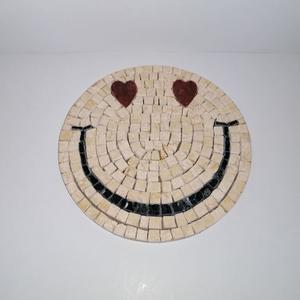 Mozaik márvány Smile , Otthon & Lakás, Mozaik kép, Dekoráció, Kép & Falikép, Mozaik, Mozaik márvány Smile. Asztal dísz, de beépíthető akár fürdőbe vagy burkolatba. Ha asztaldísznek has..., MESKA