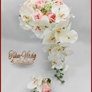 Rózsaszín rózsás- Fehér orchideás örök-csepp csokor + kitűzővel, Esküvő, Menyasszonyi- és dobócsokor, Virágkötés, Rózsaszín rózsás- Fehér orchideás örök-csepp csokor + kitűzővel
Mérete: 60cm hosszú , 32 cm széles
..., MESKA