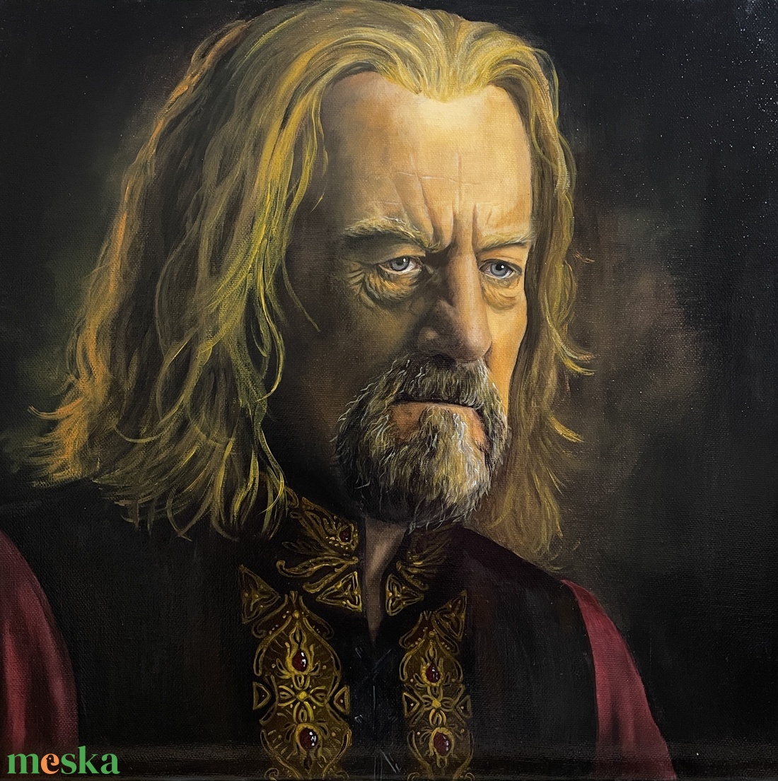 King Theoden festmény - művészet - festmény - akril - Meska.hu
