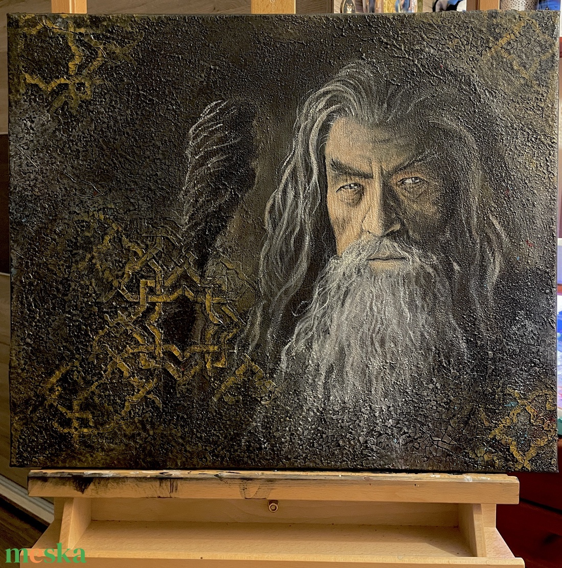 Gandalf the Grey - művészet - festmény - akril - Meska.hu