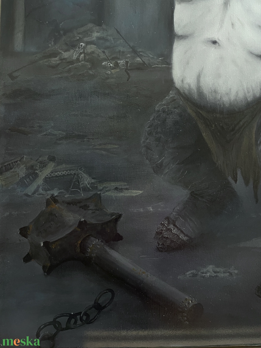 Cave troll - művészet - festmény - akril - Meska.hu