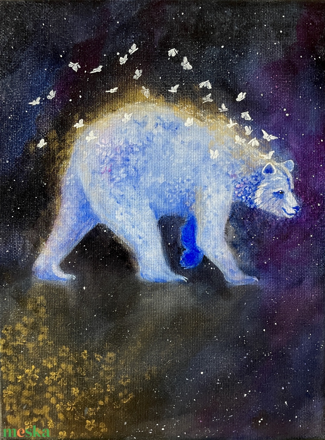 Spirit bear - művészet - festmény - akril - Meska.hu