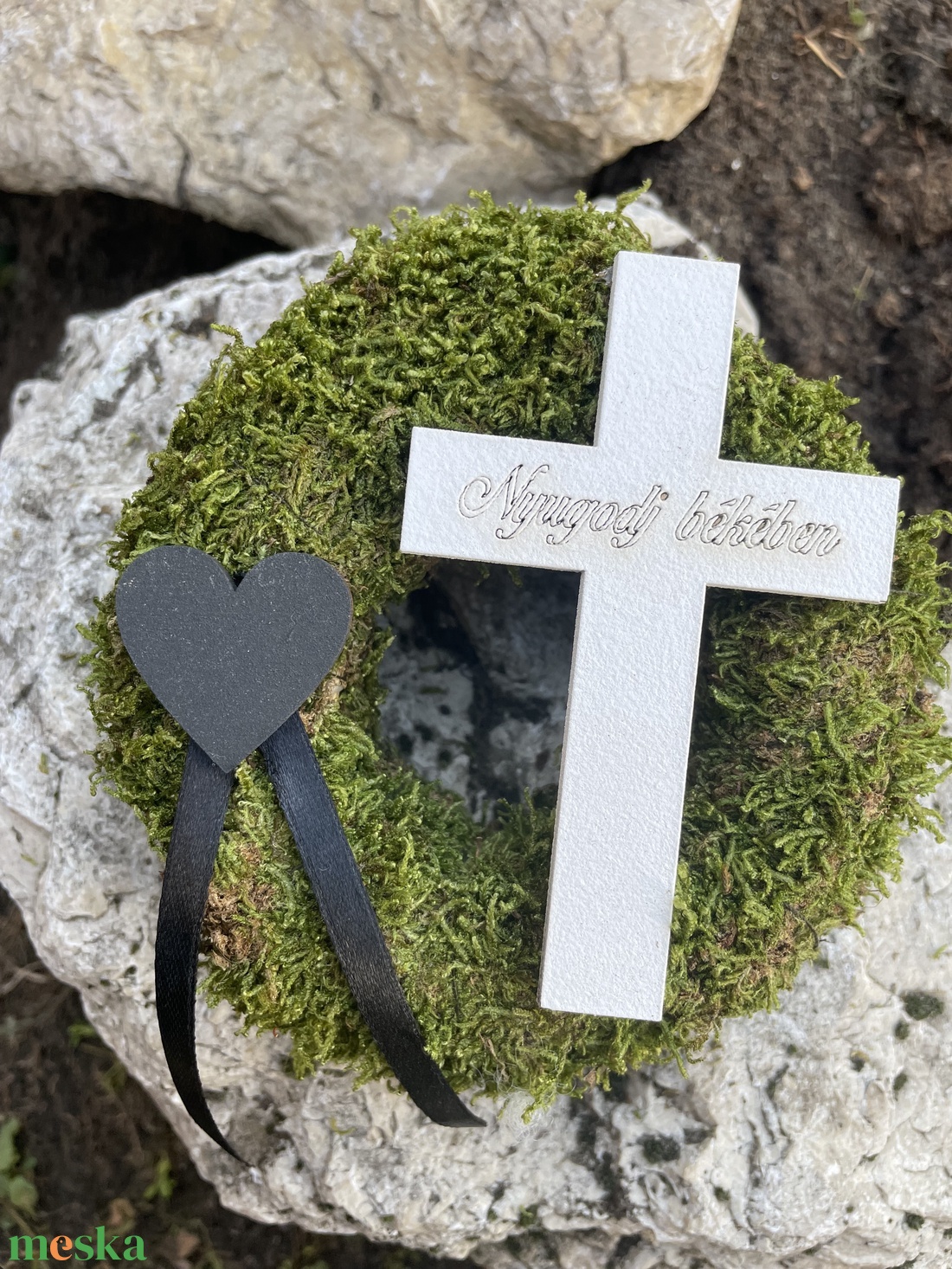 Sírkoszorú - otthon & életmód - vallás - temetkezési tárgy - Meska.hu