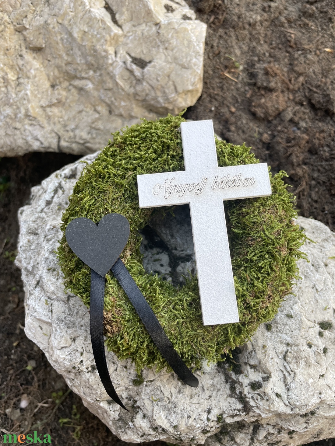 Sírkoszorú - otthon & életmód - vallás - temetkezési tárgy - Meska.hu