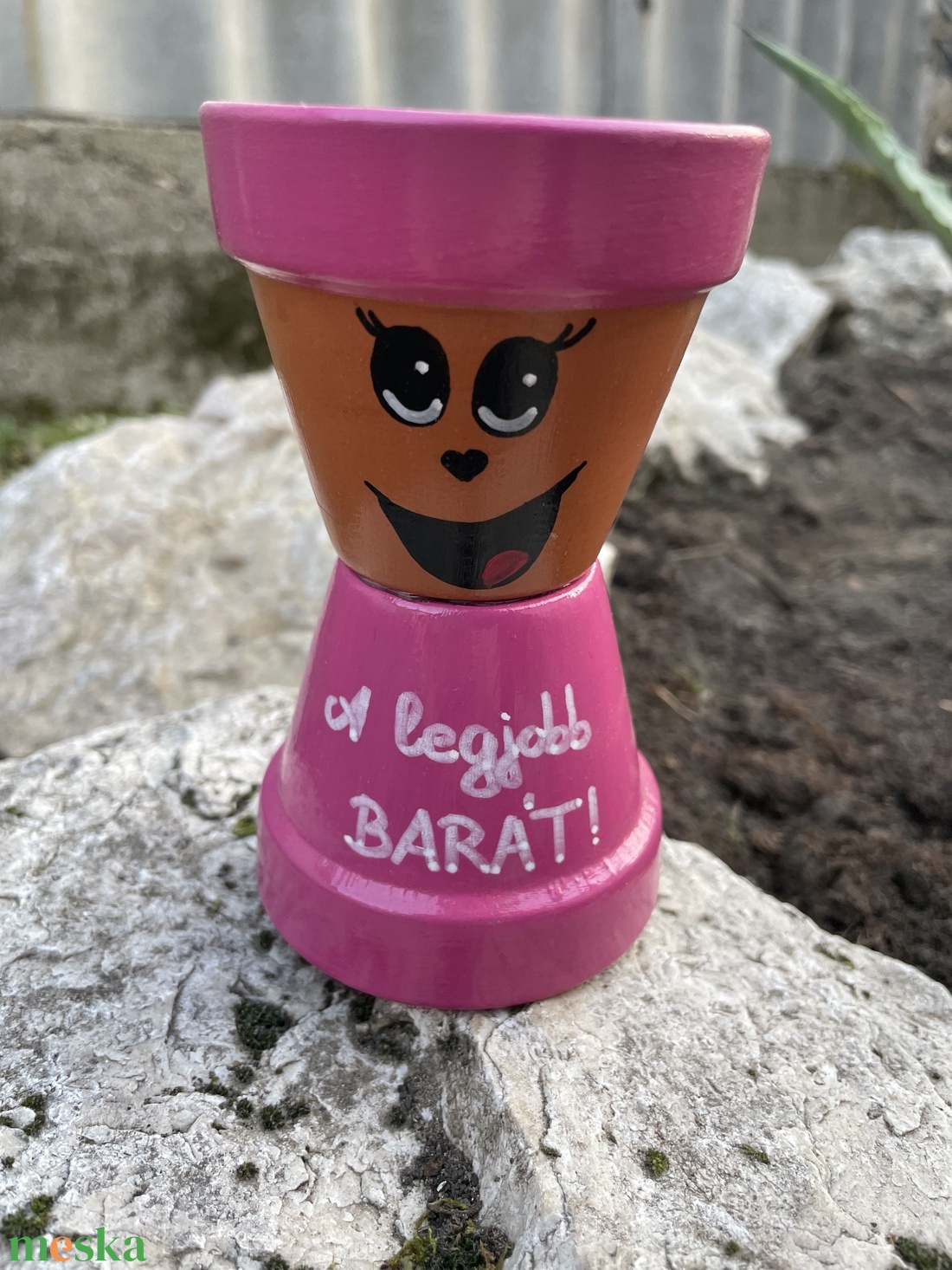 Cserépfigura - A legjobb barát! - otthon & életmód - dekoráció - virágdísz és tartó - cserép & kaspó - Meska.hu Cserépfigura - A legjobb barát! - otthon & életmód - dekoráció - virágdísz és tartó - cserép & kaspó - Meska.hu