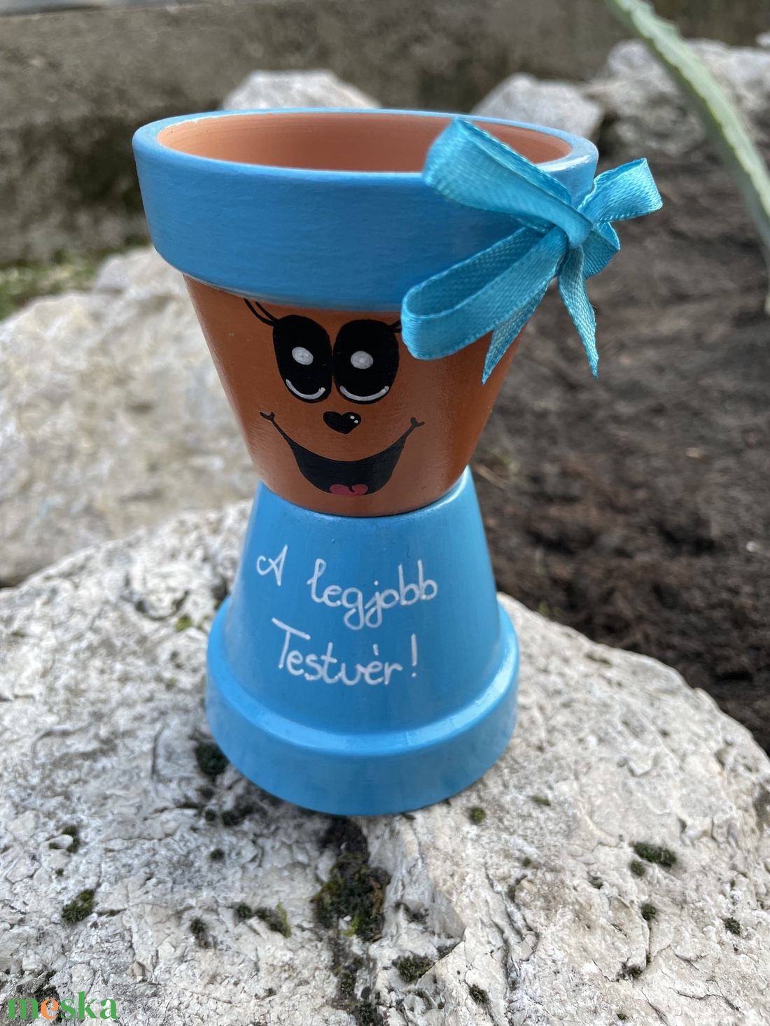 Cserépfigura - A legjobb testvér! - otthon & életmód - dekoráció - virágdísz és tartó - cserép & kaspó - Meska.hu Cserépfigura - A legjobb testvér! - otthon & életmód - dekoráció - virágdísz és tartó - cserép & kaspó - Meska.hu