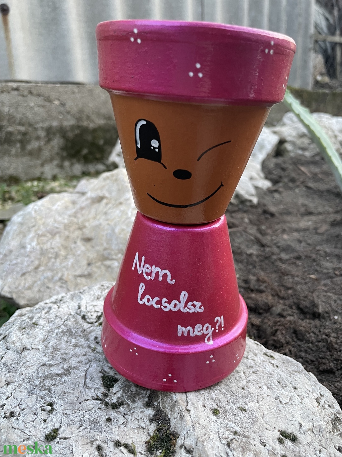 Vicces cserépfigura - Nem locsolsz meg?! - otthon & életmód - dekoráció - virágdísz és tartó - cserép & kaspó - Meska.hu Vicces cserépfigura - Nem locsolsz meg?! - otthon & életmód - dekoráció - virágdísz és tartó - cserép & kaspó - Meska.hu