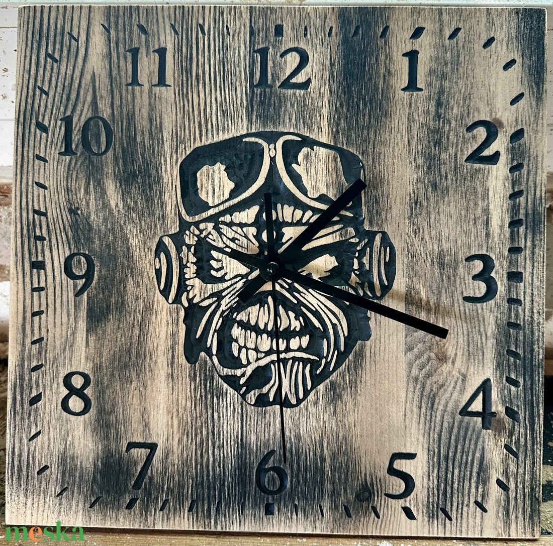 Fali óra Eddie style  - otthon & életmód - dekoráció - fali és függő dekoráció - falióra & óra - Meska.hu