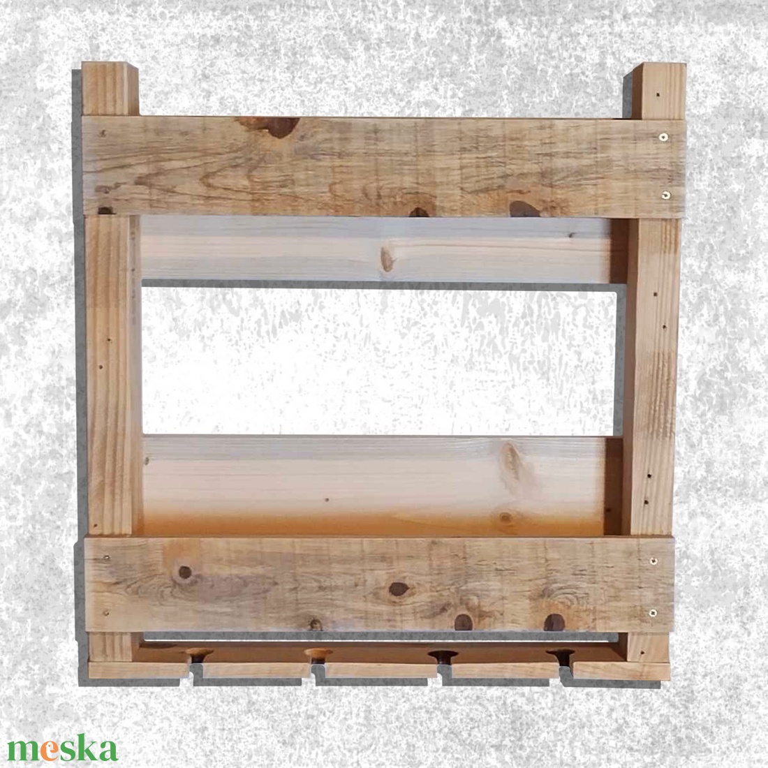 Ital és pohártartó polc - otthon & életmód - bútor - polc - Meska.hu