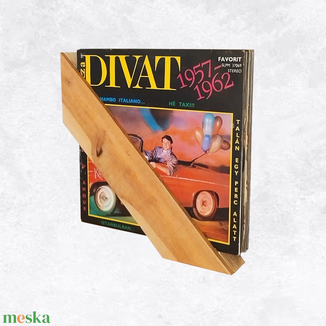 Fali bakelit lemez tartó - művészet - bakelit lemezek & kazetták - Meska.hu