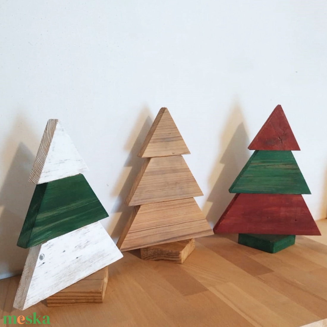 Karácsony dekor fenyők - karácsony - karácsonyi lakásdekoráció - karácsonyi lakásdíszek - Meska.hu