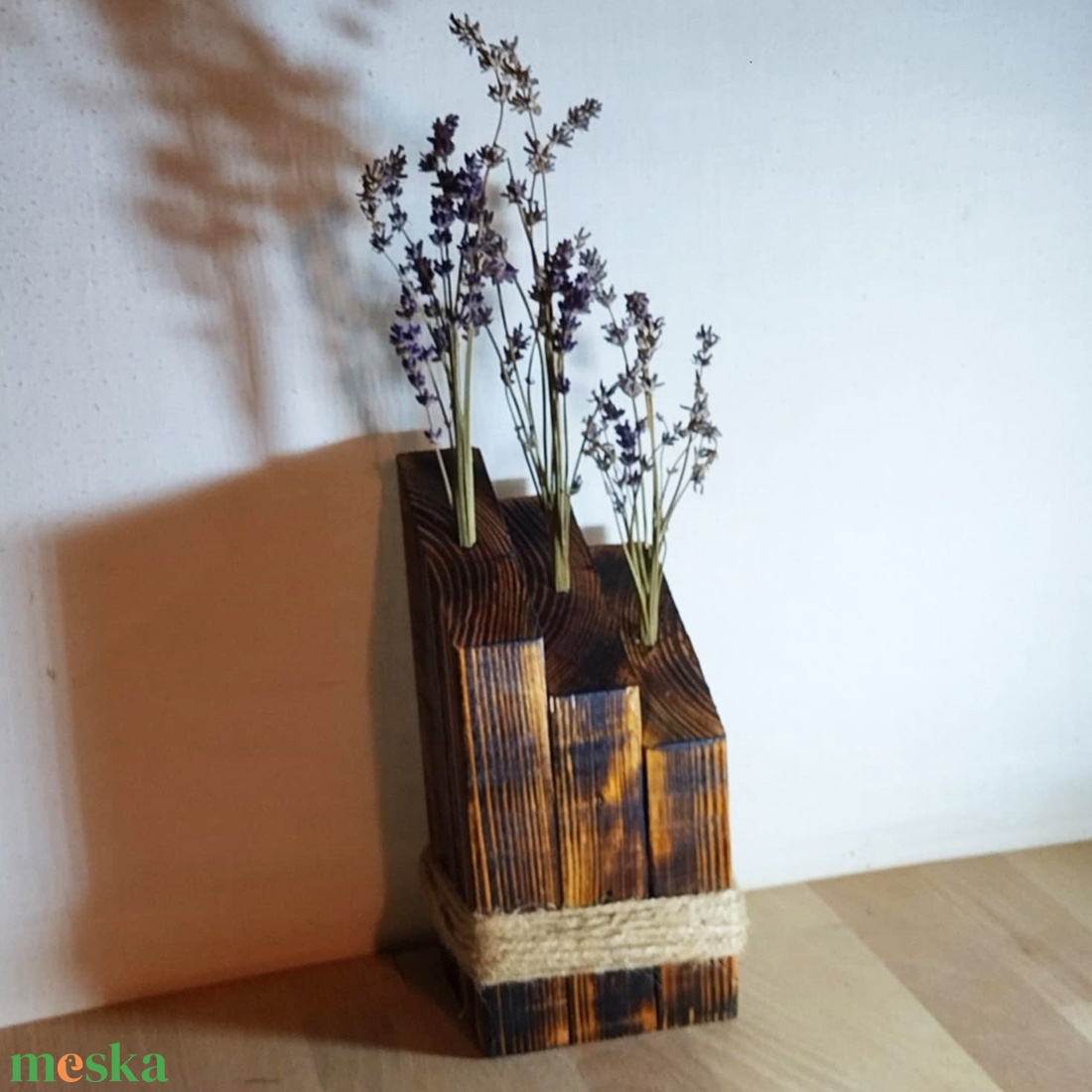 Szárított virág tartó - otthon & életmód - dekoráció - virágdísz és tartó - virágtartó - Meska.hu