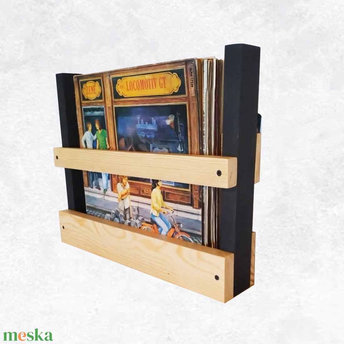 Fali lemez vagy újság tartó - művészet - bakelit lemezek & kazetták - Meska.hu
