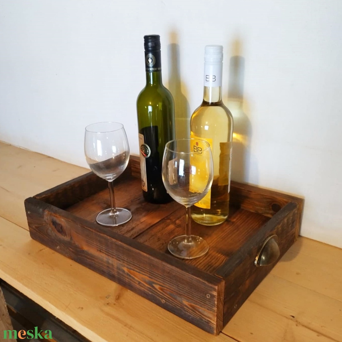 Rusztikus tálca - otthon & életmód - konyhafelszerelés, tálalás - tálalás - tálca - Meska.hu