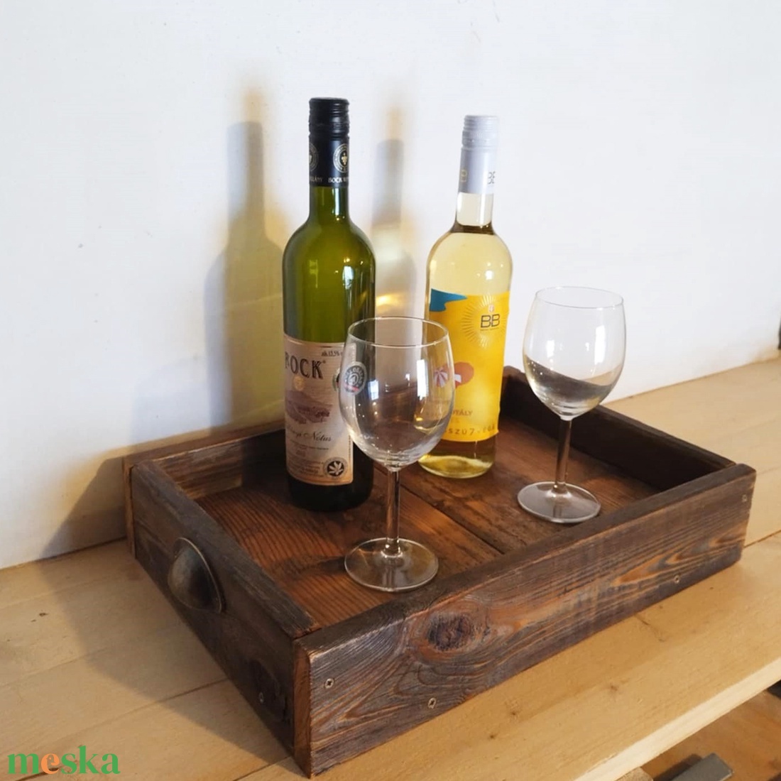 Rusztikus tálca - otthon & életmód - konyhafelszerelés, tálalás - tálalás - tálca - Meska.hu