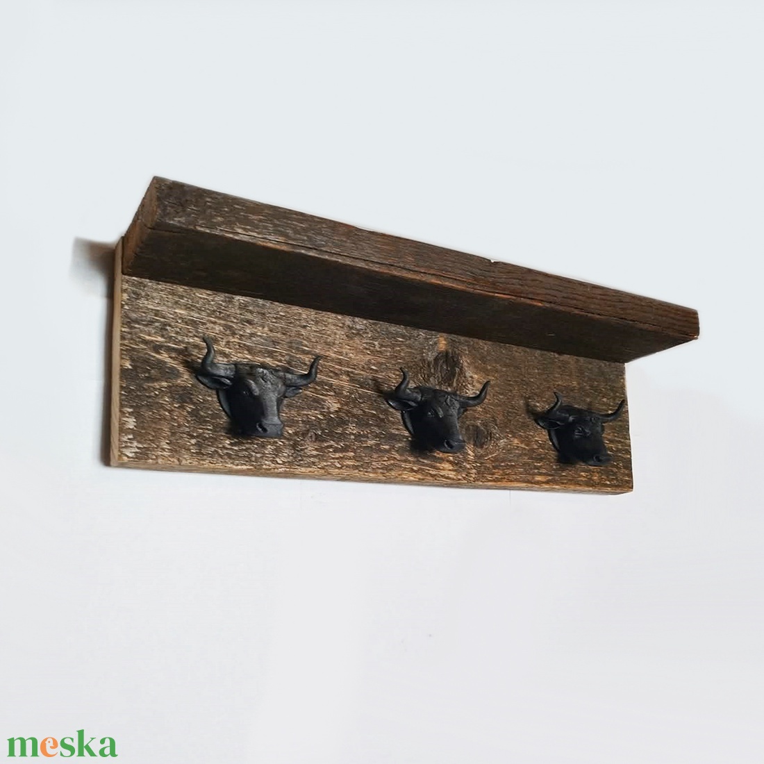 Fali polcos kulcstartó - otthon & életmód - dekoráció - fali és függő dekoráció - fali kulcstartó - Meska.hu