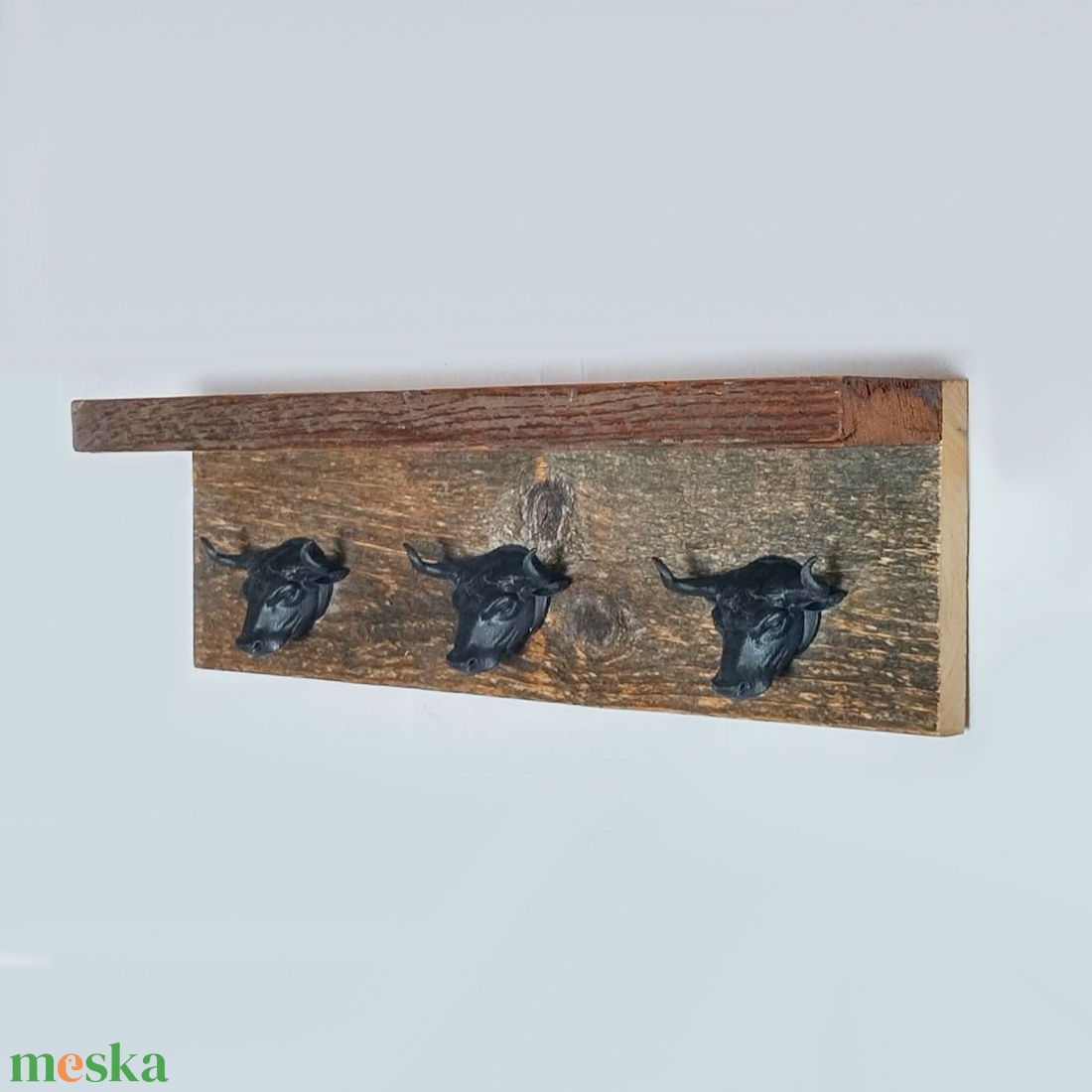 Fali polcos kulcstartó - otthon & életmód - dekoráció - fali és függő dekoráció - fali kulcstartó - Meska.hu