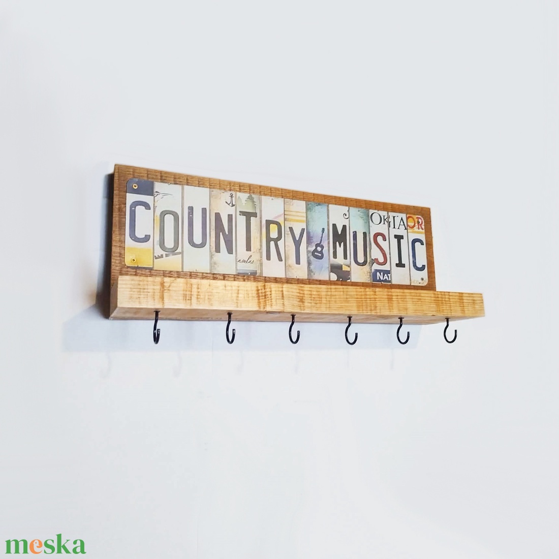 Fali polcos kulcstartó - otthon & életmód - dekoráció - fali és függő dekoráció - fali kulcstartó - Meska.hu