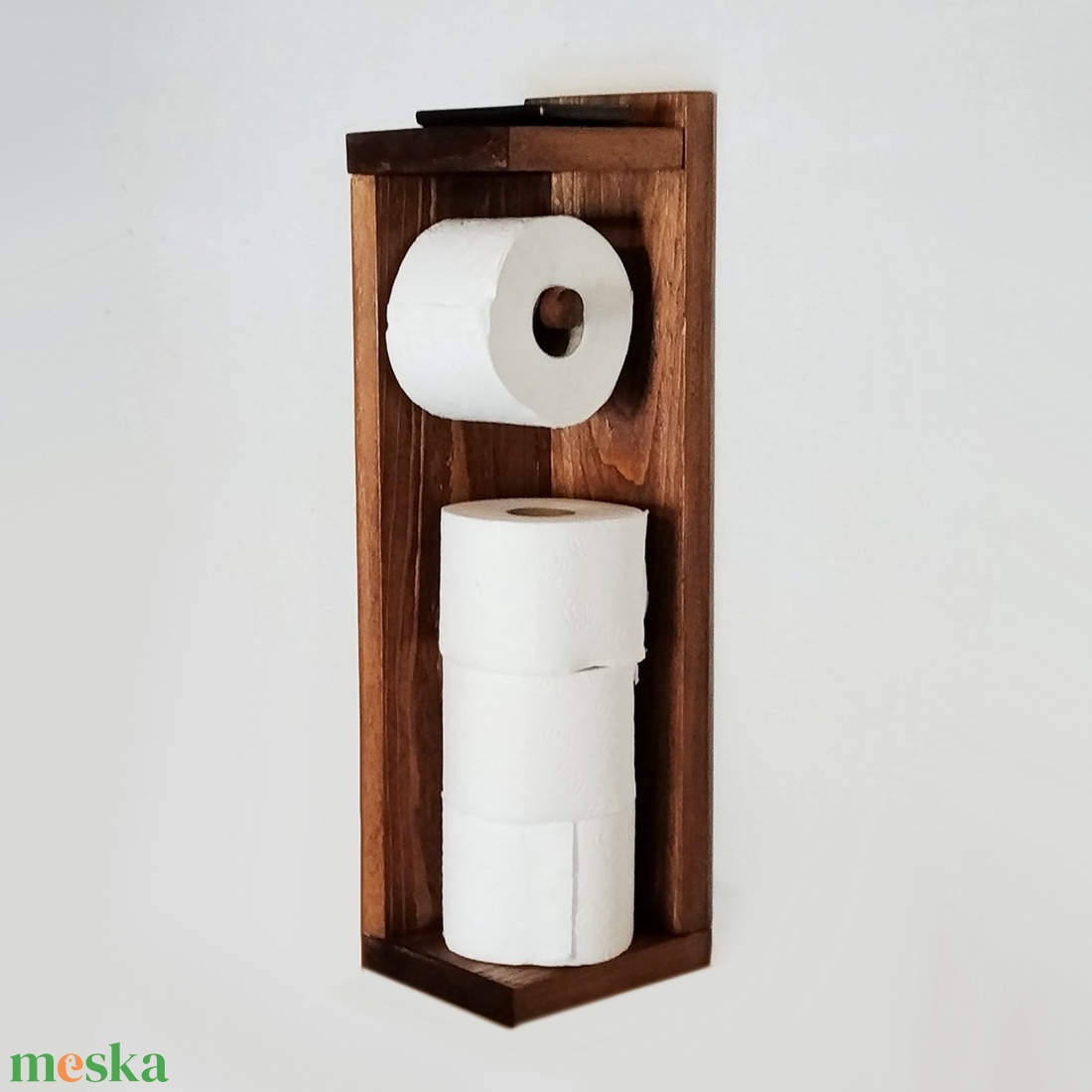 Rusztikus WC papír tartó - otthon & életmód - fürdőszoba - fürdőszobai tároló - Meska.hu