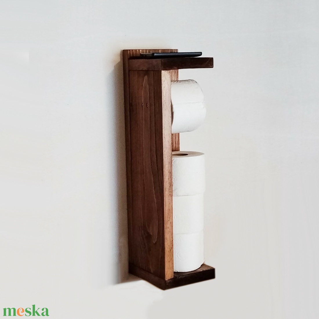 Rusztikus WC papír tartó - otthon & életmód - fürdőszoba - fürdőszobai tároló - Meska.hu