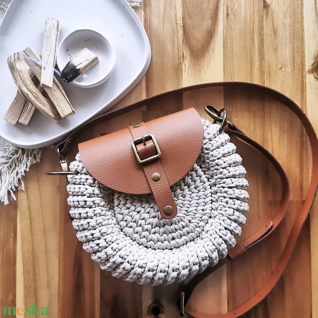 OREO horgolt táska - táska & tok - kézitáska & válltáska - vállon átvethető táska - Meska.hu