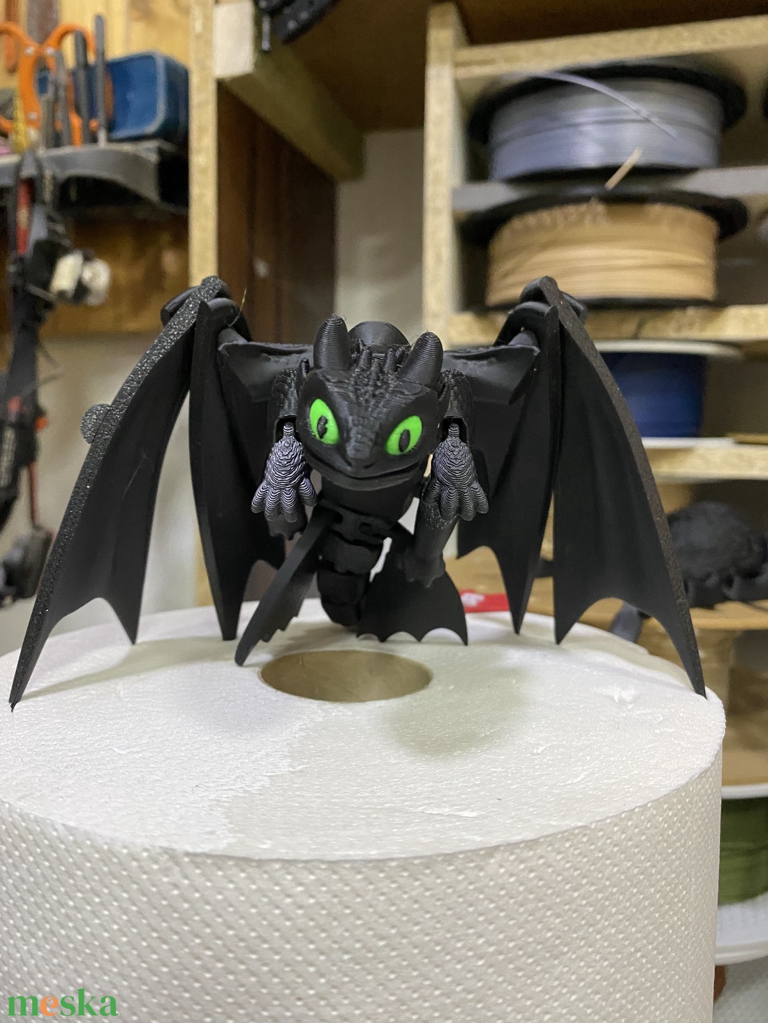 Toothless / Fogatlan így neveld a sárkányod - játék & sport - plüssállat & játékfigura - plüss sárkány - Meska.hu