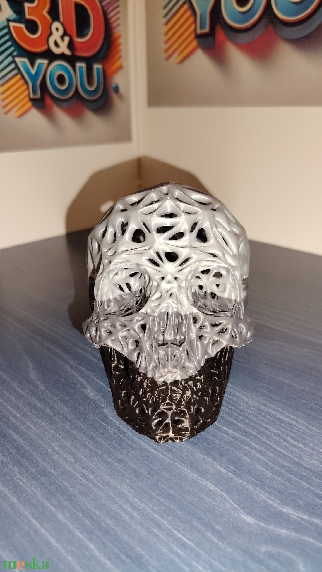 3D-nyomtatott Voronoi koponya - otthon & életmód - dekoráció - asztal és polc dekoráció - asztaldísz - Meska.hu