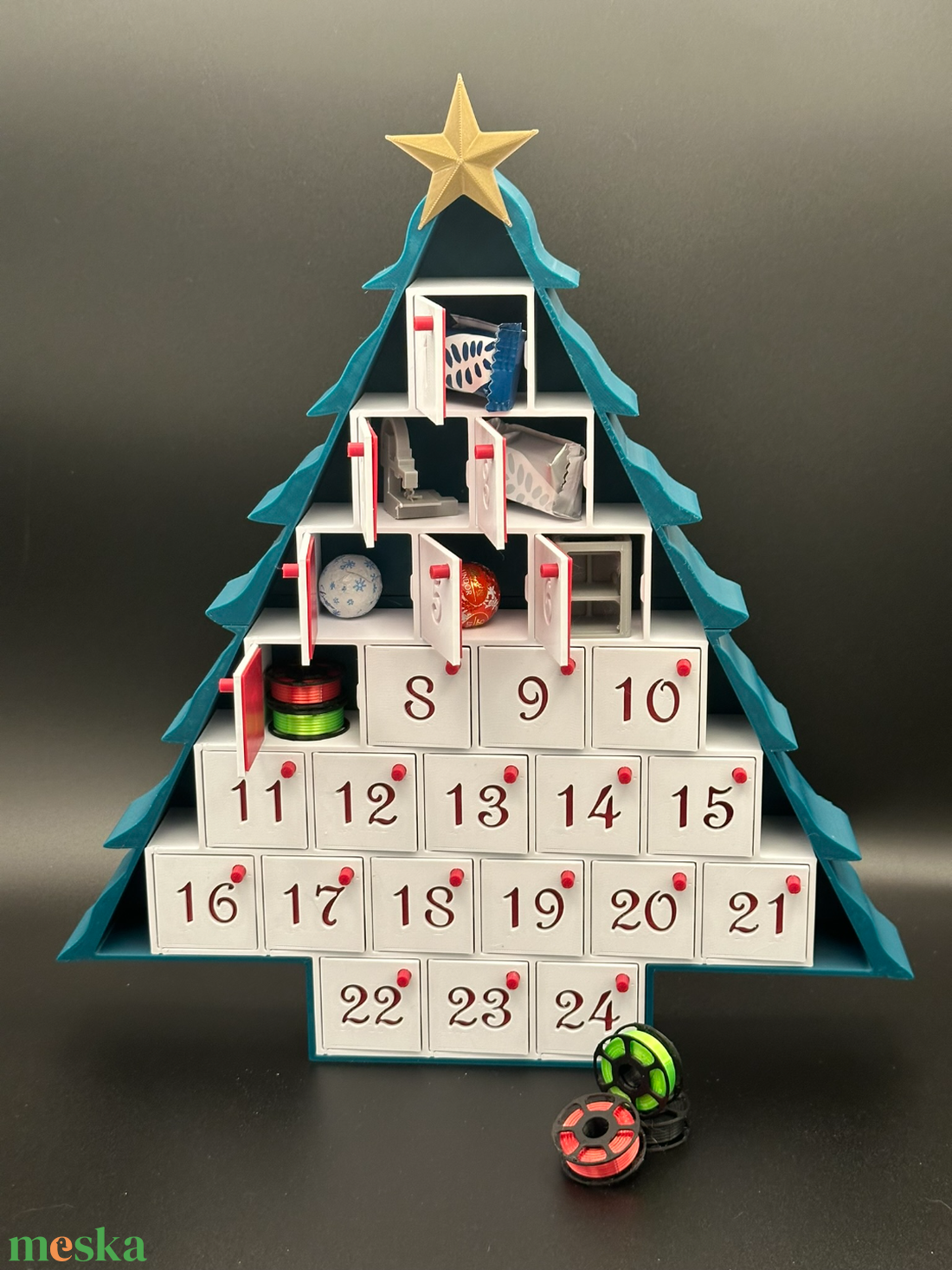 Adventi kalendárium - karácsony - adventi díszek - adventi naptár - Meska.hu