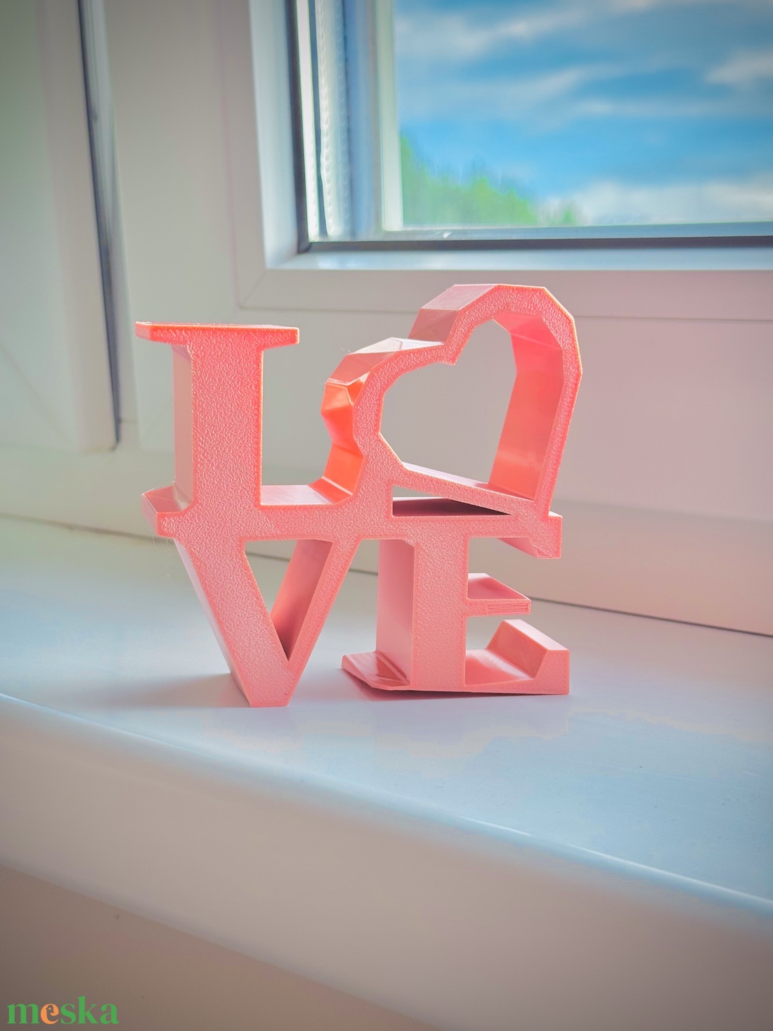 Low Poly LOVE Dekoráció  Modern és Minimalista Romantikus Ajándék - otthon & életmód - dekoráció - dísztárgy - Meska.hu