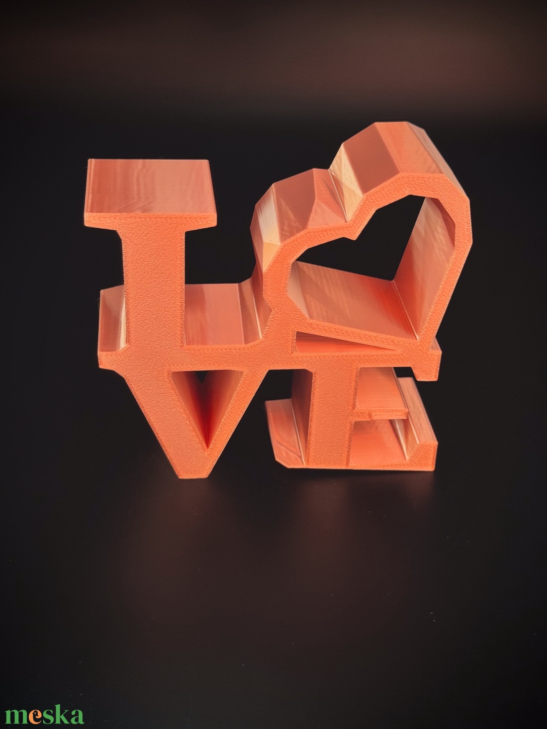 Low Poly LOVE Dekoráció  Modern és Minimalista Romantikus Ajándék - otthon & életmód - dekoráció - dísztárgy - Meska.hu
