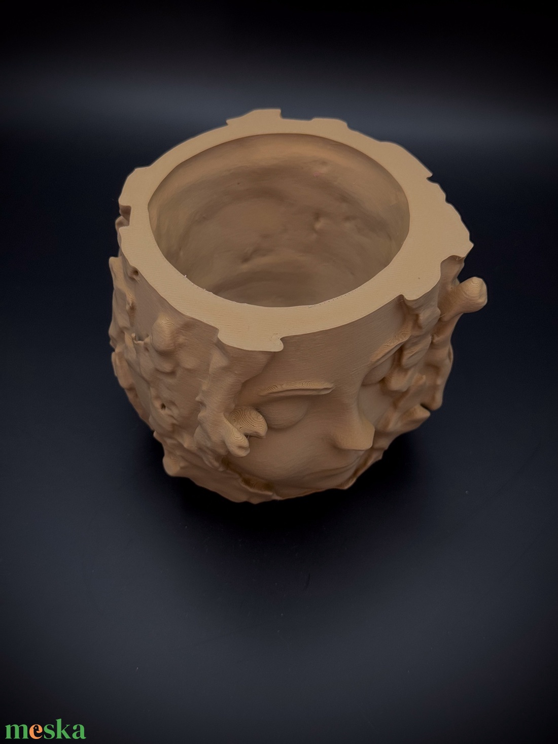 Női arc ültető kaspó - otthon & életmód - dekoráció - virágdísz és tartó - cserép & kaspó - Meska.hu