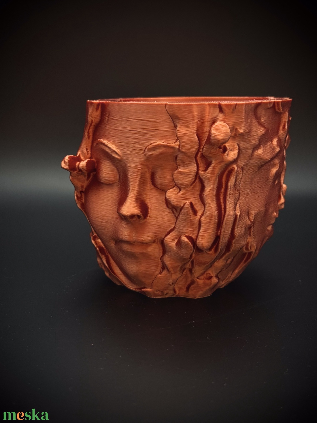 Női arc ültető kaspó - otthon & életmód - dekoráció - virágdísz és tartó - cserép & kaspó - Meska.hu